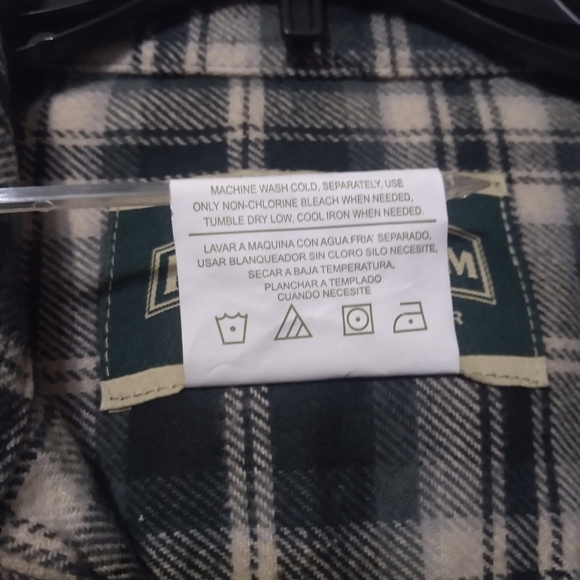Field & Stream Men's Size-L Green Heavy Flannel Plaid Button Up Shirt Ou… - Picture 8 of 8